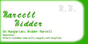 marcell widder business card
